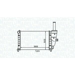 Radiator motor (Manual) potrivit FIAT PUNTO, PUNTO HATCHBACK 1.2 imagine