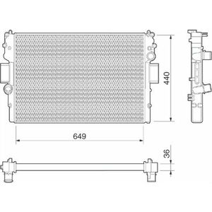 Radiator motor (Manual) potrivit IVECO DAILY III, DAILY IV 2.3D 3.0D imagine