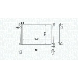 Radiator motor potrivit MINI (R56), (R57), (R58), (R59), CLUBMAN (R55), CLUBVAN (R55), COUNTRYMAN (R60), PACEMAN (R61) 1.4 1.6 imagine