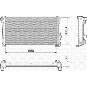 Radiator racire motor potrivit FIAT IDEA, PUNTO, PUNTO HATCHBACK; LANCIA MUSA, YPSILON 1.3D 06.03- imagine