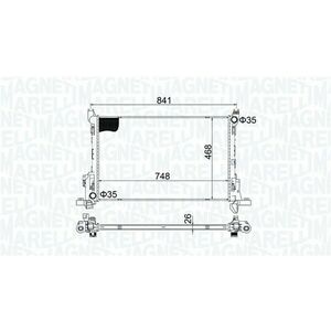 Radiator racire motor potrivit FIAT TALENTO; NISSAN NV300; OPEL VIVARO B; RENAULT TRAFIC III 1.6D 2.0D 05.14- imagine