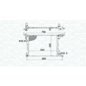 Radiator racire motor potrivit FIAT TIPO 1.4 10.15- imagine