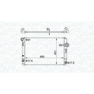 Radiator racire motor potrivit TOYOTA YARIS, YARIS HATCHBACK 1.5H 03.12-06.20 imagine