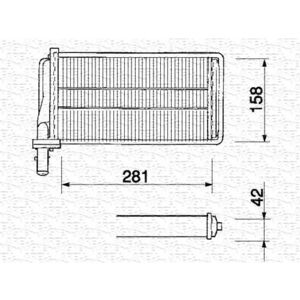 Schimbator caldura incalzire habitaclu potrivit ALFA ROMEO 164; FIAT CROMA; LANCIA THEMA 1.6-3.0 11.84-09.98 imagine