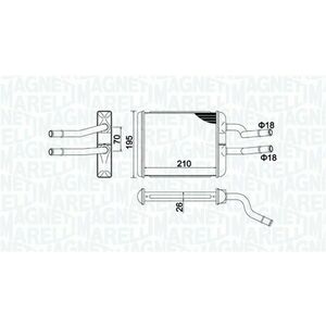 Schimbator caldura incalzire habitaclu potrivit ALFA ROMEO 147, 156, GT 1.6-3.2 02.97-09.10 imagine