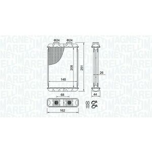 Schimbator caldura incalzire habitaclu potrivit ALFA ROMEO 159, BRERA, SPIDER 1.8-3.2 06.05-12.12 imagine