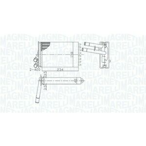 Schimbator caldura incalzire habitaclu potrivit AUDI A4 B5; SKODA SUPERB I; VW PASSAT B5, PASSAT B5.5 1.6-4.0 11.94-03.08 imagine