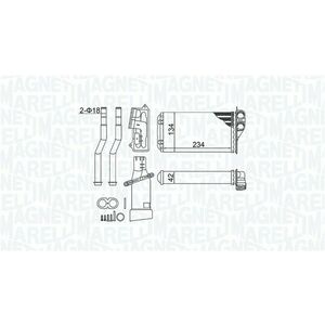 Schimbator caldura incalzire habitaclu potrivit CITROEN C1; PEUGEOT 107; TOYOTA AYGO, AYGO HATCHBACK 1.0 06.05-09.14 imagine