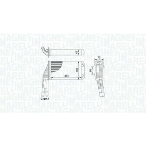 Schimbator caldura incalzire habitaclu potrivit CITROEN C1; PEUGEOT 107; TOYOTA AYGO 1.0 06.05-09.14 imagine