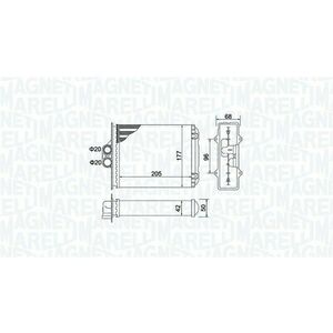 Schimbator caldura incalzire habitaclu potrivit OPEL VECTRA B 1.8 09.00-04.02 imagine