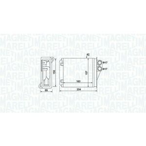 Schimbator caldura incalzire habitaclu potrivit MERCEDES SPRINTER 3, 5-T (B906), SPRINTER 3-T (B906), SPRINTER 4, 6-T (B906), SPRINTER 5-T (B906); VW CRAFTER 30-35, CRAFTER 30-50 1.8-3.5 04.06-12.18 imagine