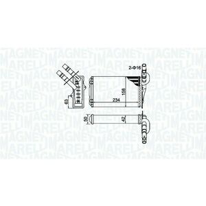 Schimbator caldura incalzire habitaclu potrivit RENAULT CLIO II, CLIO II HATCHBACK, THALIA I, THALIA II 1.2-3.0 02.98- imagine