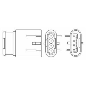 Sonda lambda (numar fire 4, 325mm) potrivit ABARTH PUNTO, PUNTO EVO; ALFA ROMEO GIULIETTA, GIULIETTA HATCHBACK, MITO; FIAT 500, 500 C, 500L, BRAVO II, GRANDE PUNTO, LINEA 0.9-2.5 09.03- imagine