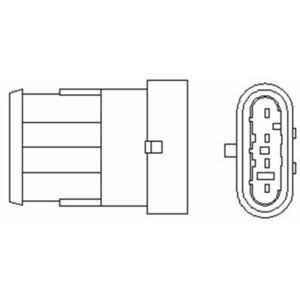 Sonda lambda (numar fire 4, 350mm) potrivit FIAT BARCHETTA, BRAVA, BRAVO I, MAREA, PUNTO, SEICENTO 600, STILO; LANCIA LYBRA, Y 1.1 1.2 1.8 04.95-03.12 imagine