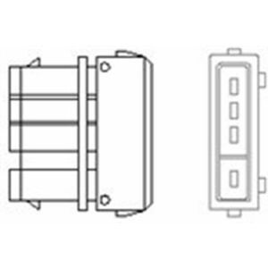 Sonda lambda (numar fire 4, 515mm) potrivit SKODA FELICIA I, FELICIA II; VW CADDY II 1.3 1.6 10.94-04.02 imagine