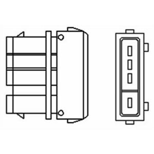 Sonda lambda (numar fire 4, 583mm) potrivit SEAT CORDOBA, IBIZA II, TOLEDO I; VW CORRADO, GOLF I, GOLF II, GOLF III, PASSAT B3 B4, VENTO 1.8 2.0 02.88-09.02 imagine