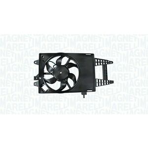 Ventilator radiator (cu carcasa) potrivit FIAT IDEA, PUNTO, PUNTO HATCHBACK; LANCIA YPSILON 1.2 1.2CNG 1.4 09.99- imagine