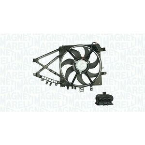 Ventilator radiator (cu carcasa) potrivit OPEL CORSA C 1.4 1.7D 09.00-12.09 imagine