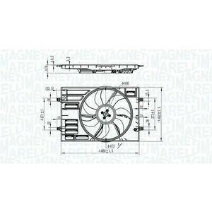 Ventilator radiator potrivit AUDI A3, Q2, Q3, TT; SEAT ATECA, LEON, LEON SC, LEON ST, TARRACO; SKODA KAROQ, KODIAQ, OCTAVIA III, SUPERB III; VW ARTEON, ARTEON SHOOTING BRAKE 1.0-Electric 04.12- imagine