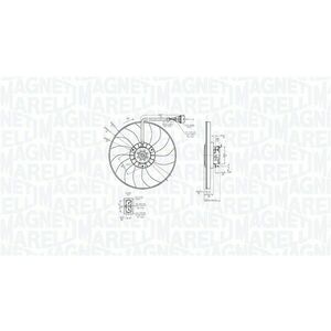 Ventilator radiator potrivit SEAT CORDOBA, IBIZA III; SKODA FABIA I, FABIA I PRAKTIK, FABIA II, ROOMSTER, ROOMSTER PRAKTIK; VW FOX, POLO, POLO IV 1.4D 10.01-03.10 imagine