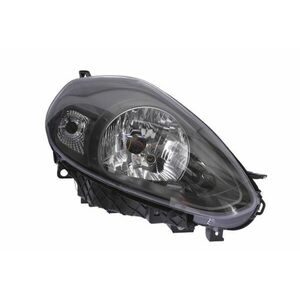 Far fata dreapta (H4 P21W W21W, electric, cu motor, culoare interior: negru) potrivit ABARTH PUNTO, PUNTO EVO; FIAT PUNTO, PUNTO EVO, PUNTO EVO HATCHBACK, PUNTO HATCHBACK imagine