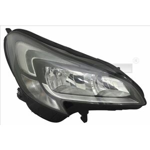 Far fata Dreapta (H7 H7 LED, electric, cu motor, culoare interior: cromat) potrivit OPEL CORSA E, CORSA E HATCHBACK imagine