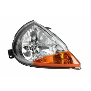 Far fata dreapta (halogen, H1 H7, electric, fara motoras, culoare interior: argintiu, culoare semnalizator: galben) potrivit FORD KA, STREET KA 01.96-12.08 imagine