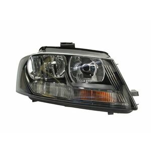 Far fata dreapta (halogen, H7, electric, cu motor, bec, culoare interior: negru, culoare semnalizator: transparent) potrivit AUDI A3 imagine