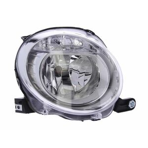 Far fata dreapta (halogen, H7 WY21W, electric, cu motor, culoare semnalizator: transparent) potrivit ABARTH 500 595 695, 500C 595C 695C; FIAT 500, 500 C 01.07- imagine