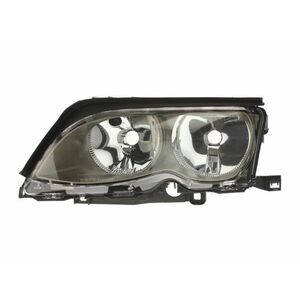 Far fata stanga (H7, electric, cu motor, culoare interior: cromat) potrivit BMW 3 (E46) -03.05 imagine