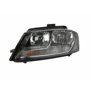 Far fata stanga (halogen, H7, electric, cu motor, bec, culoare interior: negru, culoare semnalizator: transparent) potrivit AUDI A3 imagine