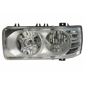 Far stanga (H1 H7 LED PY21W W5W, manual, cu lumina de zi, culoare interior: crom, culoare indicator: transparent) potrivit DAF LF 05.13- imagine