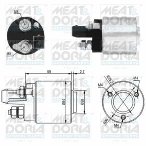 Solenoid electromotor potrivit AUDI A2, A3; SEAT ALHAMBRA, AROSA, CORDOBA, CORDOBA VARIO, IBIZA II, IBIZA III, LEON, TOLEDO I, TOLEDO II; SKODA FABIA I, OCTAVIA I 1.4D-2.8 08.80-12.10 imagine