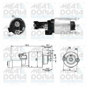 Solenoid electromotor potrivit HONDA ACCORD VIII, CIVIC VIII, CR-V III, FR-V 1.8 2.0 09.05- imagine