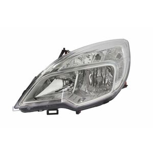 Far stanga H1 H7, electric, cu motoras, interior argintiu, semnalizator transparent OPEL MERIVA B imagine