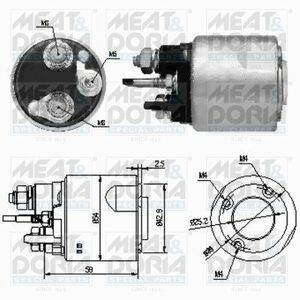 Solenoid electromotor (12V) potrivit DACIA LOGAN, LOGAN EXPRESS, LOGAN MCV; RENAULT CLIO II, CLIO III, GRAND SCENIC II, KANGOO, KANGOO EXPRESS, KANGOO II, LAGUNA III, LOGAN I 1.5D 12.02- imagine