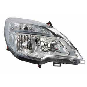 Far dreapta H1 H7, electric, cu motor, culoare interior argintiu, culoare semnalizator: transparent potrivit OPEL MERIVA B -01.14 imagine