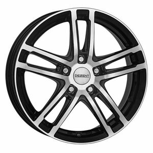 Janta aliaj Dezent TZ dark 7.5Jx18 inch 5x112 ET 53.5 mm gaura centrala 66.6 mm imagine